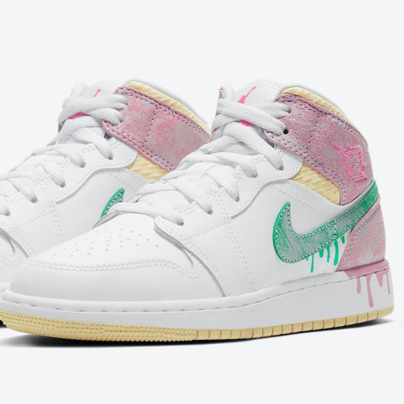 Jordan Shoes New Air Jordan Ice Cream Paint Drip Mid Nike Ds Poshmark